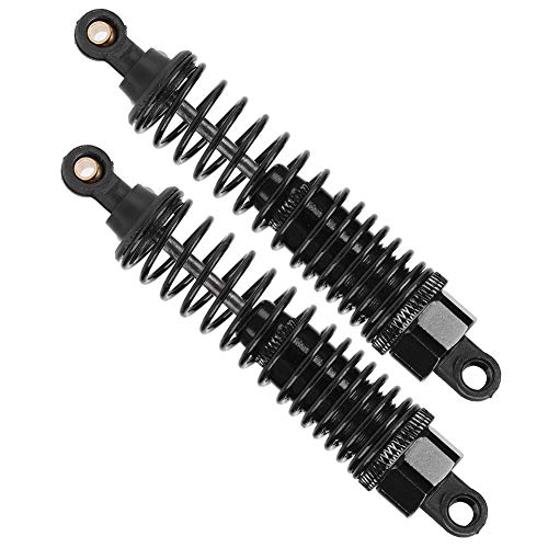 2 Stück Metall-Stoßdämpfer, RC-Autodämpfer, Ersatzzubehör, feine Verarbeitung, robust, passend für 1:10 RC-Auto, schwarz (85 mm) von Leapiture