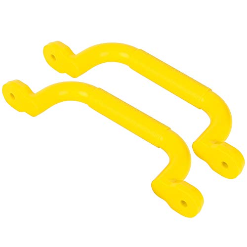 Leapiture 1 Paar Spielplatz für Sicherheitsgröße Plastik Swingset Griff Non -Slip -Spielplatz Grabgriff zum Kletterrahmen Spielhaus (Gelb) von Leapiture