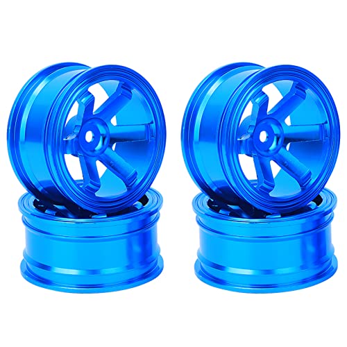 Leapiture 4pcs RC Rad Wheel Hub Aluminiumlegierung RC Racing Car Wheel Hub Leichte Hochfestigkeit für universelle 1/10 Flache Drift -RC -Auto (Blau) von Leapiture