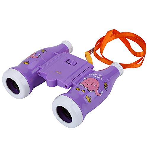 Leapiture LEAPITION Kinder BINOCULDS 6X Vergrößerung Interaktive Kinderausrüstung Erkundungsausrüstung mit einstellbarem Riemen für Outdoor -Abenteuer Erkundung (Hellviolett) von Leapiture