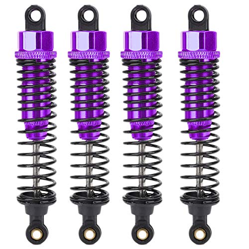 Leapiture RC -Off -Straßenfahrzeug -Metalldämpfer Teile, Fernbedienungsauto -Ersatzteile für 1/10 Fernbedienungsauto -Zubehör 4pcs/Set geeignet (Violett) von Leapiture