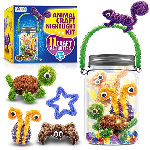 Learn & Climb Kunst- und Bastelset für Kinder, machen Sie Ihr eigenes Tier-Nachtlicht, perfekt für kreative Mädchen und Jungen im Alter von 6, 7, 8, 9, 10–12 Jahren, tolle Geschenkidee Learn & Climb Kunst- und Bastelset für Kinder, machen Sie Ihr eigenes Tier-Nachtlicht, perfekt für kreative Mädchen und Jungen im Alter von 6, 7, 8, 9, 10–12 Jahren, tolle Geschenkidee von Learn & Climb