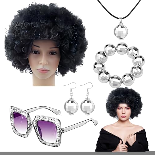 70er Jahre Disco Zubehör Set für Damen 70er Jahre Disco Zubehör | Rapper 70er Jahre Kostüm Kostüm Set Ball 70er Jahre Disco Zubehör Set für Damen 70er Jahre Disco Zubehör | Rapper 70er Jahre Kostüm Kostüm Set Ball von LearnLyrics