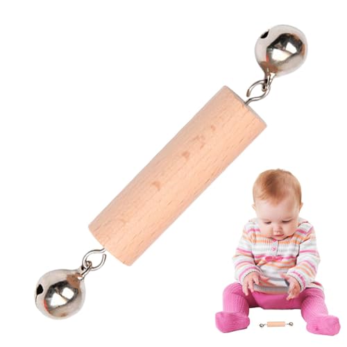 Babyspielzeug aus natürlichem Buchenholz – Greiftrainer aus Holz, Puzzlehilfe | sensorische Entwicklung Spielzeug in der Früherziehung für Säuglinge | leichte Griffübung mit von LearnLyrics