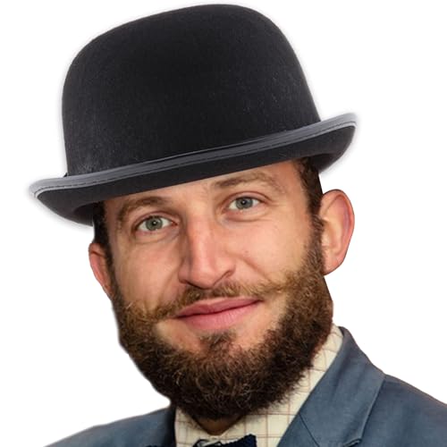 Bowler- , viktorianischer Verkleidungshut, Filz, klassisches Accessoire, Performance-Requisiten für Erwachsene, Männer, Frauen, Cosplay, Party, Halloween Bowler- , viktorianischer Verkleidungshut, Filz, klassisches Accessoire, Performance-Requisiten für Erwachsene, Männer, Frauen, Cosplay, Party, Halloween von LearnLyrics