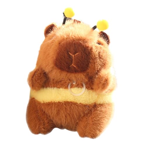 Capybara Stofftier – Capybara aus Plüsch, Capybara-Spielzeug in Form einer Biene | weiches und weiches Capybara Tier aus Plüsch, Biene aus Plüsch mit vibrierenden Flügeln von LearnLyrics
