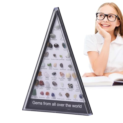 Edelstein-Sammlung, Rock-Kollektion, 36-teilig | Set mit echten Edelsteinen, Edelsteinen und Kristallen und Mineralien und M von LearnLyrics
