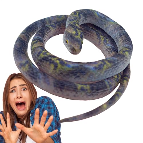Falsche Schlange – 70 cm realistische Schlange – falsches Schlangenspielzeug | Schlangenzelt, um Vögel von Halloween-Partybevorzugungen fernzuhalten, mit weichem Gummimuster, Grubenviper Falsche Schlange – 70 cm realistische Schlange – falsches Schlangenspielzeug | Schlangenzelt, um Vögel von Halloween-Partybevorzugungen fernzuhalten, mit weichem Gummimuster, Grubenviper von LearnLyrics