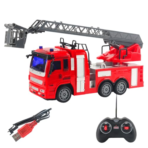 Feuerwehrauto-Spielzeug – Rettungswagen für Kleinkinder, Einsatzfahrzeug-Spielset | Reibungsbetriebenes Bewegungsdesign, interaktive Tasten und Sirene, robustes Kunststoffgehäuse mit lustigen Farben f Feuerwehrauto-Spielzeug – Rettungswagen für Kleinkinder, Einsatzfahrzeug-Spielset | Reibungsbetriebenes Bewegungsdesign, interaktive Tasten und Sirene, robustes Kunststoffgehäuse mit lustigen Farben f von LearnLyrics
