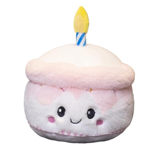 Geburtstagstorte aus Plüsch, Plüsch-Kuchenspielzeug, gefüllte Geburtstagstorte – Ornament zum Geburtstag für Frauen und Geburtstagstorte aus Plüsch, Plüsch-Kuchenspielzeug, gefüllte Geburtstagstorte – Ornament zum Geburtstag für Frauen und von LearnLyrics