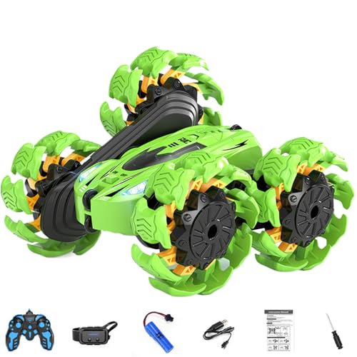 Gesten RC -Auto - Handgeste kontrollierter Stuntauto, 4WD Off -Road RC -Fahrzeug | 360 ° Rotation Spielzeugauto, LED - Musik, wiederaufladbare Batterie, Fernbedienungsgeschenk für Kinder, doppe Gesten RC -Auto - Handgeste kontrollierter Stuntauto, 4WD Off -Road RC -Fahrzeug | 360 ° Rotation Spielzeugauto, LED - Musik, wiederaufladbare Batterie, Fernbedienungsgeschenk für Kinder, doppe von LearnLyrics