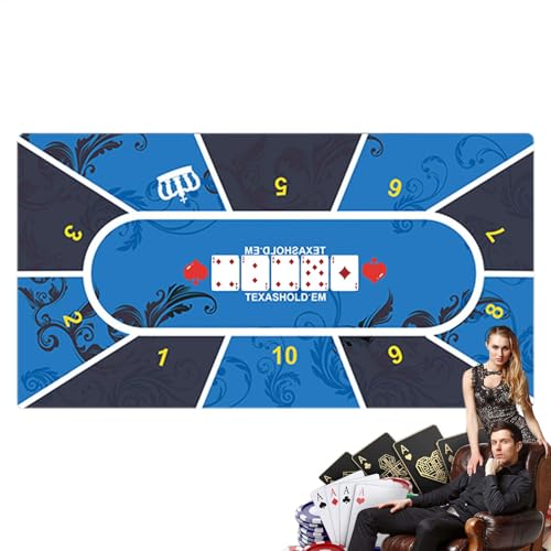 Holdem Pokermatte, tragbare Spielmatte aus Gummi, Texas Holdem mit Poker-Layout – Holdem Tischmatte für Unterhaltung zu Hause, Gesellschaftsspielzimmer, Treffen mit Freunden Holdem Pokermatte, tragbare Spielmatte aus Gummi, Texas Holdem mit Poker-Layout – Holdem Tischmatte für Unterhaltung zu Hause, Gesellschaftsspielzimmer, Treffen mit Freunden von LearnLyrics