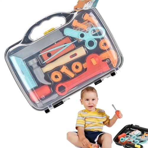 Kinder-Werkzeugset Spielzeug, Holzwerkzeug-Spielzeug-Werkzeugkasten für Kleinkinder, pädagogische Konstruktion, Kinderspielzeug, Spielzubehör-Set, kreatives Geschenk, Children's Toy Tool Carry Case Pe Kinder-Werkzeugset Spielzeug, Holzwerkzeug-Spielzeug-Werkzeugkasten für Kleinkinder, pädagogische Konstruktion, Kinderspielzeug, Spielzubehör-Set, kreatives Geschenk, Children's Toy Tool Carry Case Pe von LearnLyrics