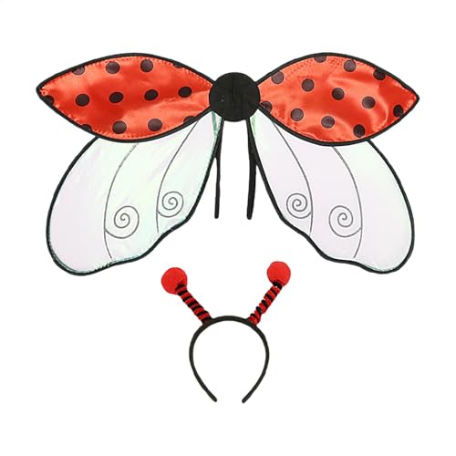 LearnLyrics Bienenflügel für Erwachsene, Bienenkostüm für Erwachsene, Marinkäfer-Bee-Wing Stirnband für Cosplay, Maskerade, Zubehör für die E LearnLyrics Bienenflügel für Erwachsene, Bienenkostüm für Erwachsene, Marinkäfer-Bee-Wing Stirnband für Cosplay, Maskerade, Zubehör für die E von LearnLyrics