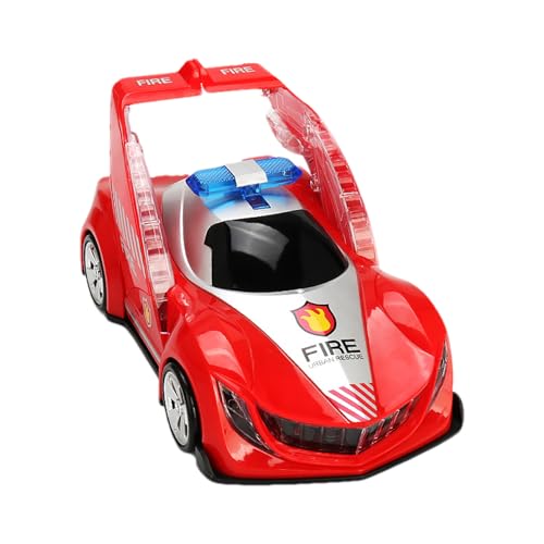 LearnLyrics Blinkes Feuerfahrzeugspielzeug - Elektrosportauto, Lichtwagen, Kinder Sound Car | Musical Motion Car Toy Toy Experience, batteriebetriebenes Actionfahrzeug für Kinderspielspaß von LearnLyrics