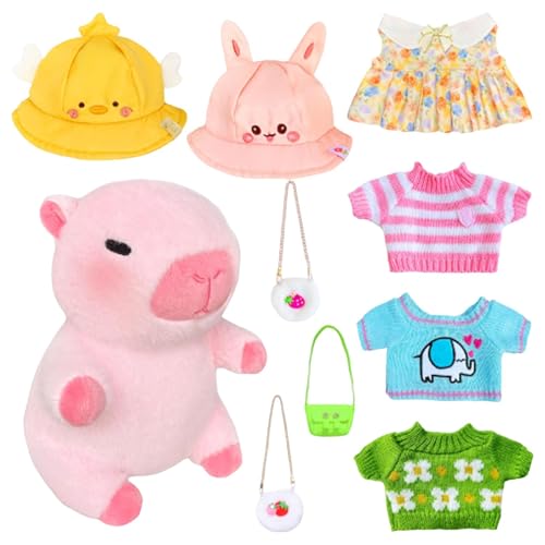 LearnLyrics Capybara aus Plüsch mit Kleidung, Capybara mit Kleidung aus Plüsch, Plüsch, Cartoon, Spielzeug aus Plüsch, Capybara, niedlich, Cartoon, für die LearnLyrics Capybara aus Plüsch mit Kleidung, Capybara mit Kleidung aus Plüsch, Plüsch, Cartoon, Spielzeug aus Plüsch, Capybara, niedlich, Cartoon, für die von LearnLyrics