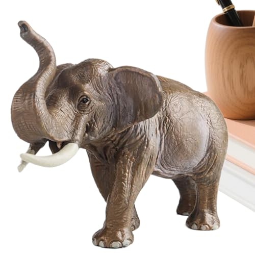 LearnLyrics Elefanten Statue | Asiatische Elefanten Figur Deko,Frühkindliches Lernspielzeug Robuste Tierfigur Für Schlafzimmer Wohnzimmer Arbeitszimmer Esszimmer von LearnLyrics