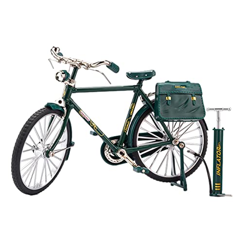 LearnLyrics Fahrradmodellmaßstab, zuverlässiges Mini-Fingerfahrrad, realistisches Tisch-Fahrradmodell, manuelle Montage, Metall-Fahrradskulptur-Desktop, dekorativer Fahrrad-Akzent für Schlafzimmer von LearnLyrics