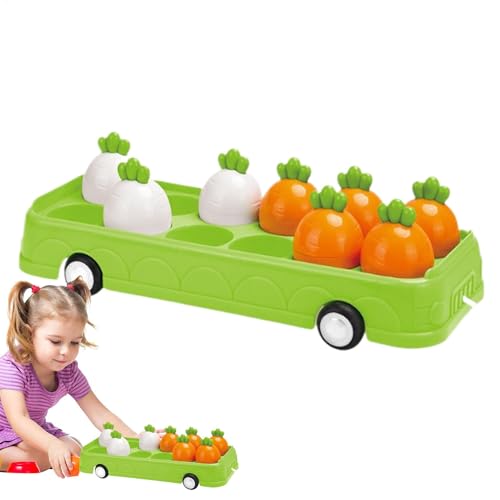 LearnLyrics Farblich passendes Spielzeug, formpassendes Spielzeug - Ostern-Rettich-Bus-Farblernspielzeug,Farb- und Formerkennungsfähigkeiten, Lernspielzeug, Zuordnungs- und Sortierspiele für Kinder LearnLyrics Farblich passendes Spielzeug, formpassendes Spielzeug - Ostern-Rettich-Bus-Farblernspielzeug,Farb- und Formerkennungsfähigkeiten, Lernspielzeug, Zuordnungs- und Sortierspiele für Kinder von LearnLyrics