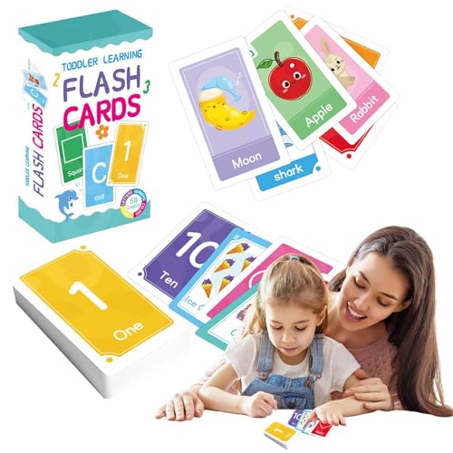 LearnLyrics Flash Card für Toddler, Lernkarten für Kleinkinder, 58 Alphabet-Flashkarten, Lesen von Aktivitäten in der Vorschule, Lesen von Lernspielzeug für Babys LearnLyrics Flash Card für Toddler, Lernkarten für Kleinkinder, 58 Alphabet-Flashkarten, Lesen von Aktivitäten in der Vorschule, Lesen von Lernspielzeug für Babys von LearnLyrics