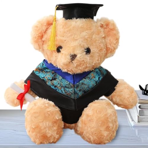 Graduationsbär aus Plüsch, Abschlussbär, Deko Soca, Dolle CARTONE HUNGHING, Graduierung Bear Poll Doll mit Kleidung und Naptime Tier für GRIPLRIEPY von LearnLyrics