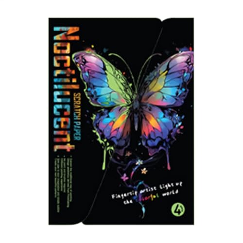 LearnLyrics Kratzmalpapier in Regenbogenfarben, Kunstpapier zum Kratzen für Erwachsene | Kratzmalpapier für diejenigen, die im Dunkeln leuchten, A4 – Kunstpapier zum Kratzen und Skizzieren LearnLyrics Kratzmalpapier in Regenbogenfarben, Kunstpapier zum Kratzen für Erwachsene | Kratzmalpapier für diejenigen, die im Dunkeln leuchten, A4 – Kunstpapier zum Kratzen und Skizzieren von LearnLyrics