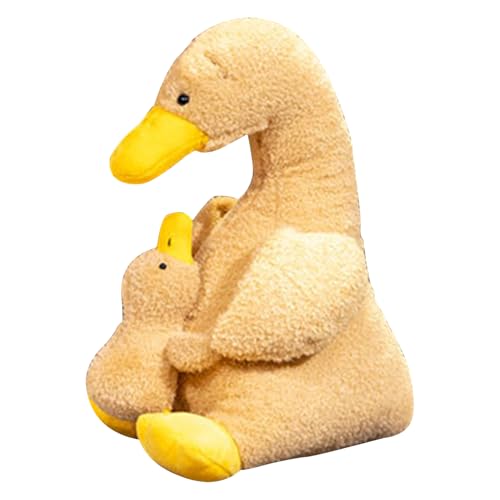 LearnLyrics Niedliche Plüsch -Ente - mit Messer, Plüsch -Caneton, Plüschspielzeug, Plüschkissen, behalten Sie EIN Emotio -Puppenspielzeug, Geschenk für, Mädchen und Erwachsene (gelb, 11,8 Zoll) von LearnLyrics