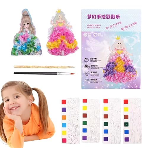 LearnLyrics Schieben Sie die Farbe für Mädchen, Stoff für die Kunst für die | Aktivitätsbücher für Aquarellmalerei, Handmalspielzeug der Prinzessin. LearnLyrics Schieben Sie die Farbe für Mädchen, Stoff für die Kunst für die | Aktivitätsbücher für Aquarellmalerei, Handmalspielzeug der Prinzessin. von LearnLyrics
