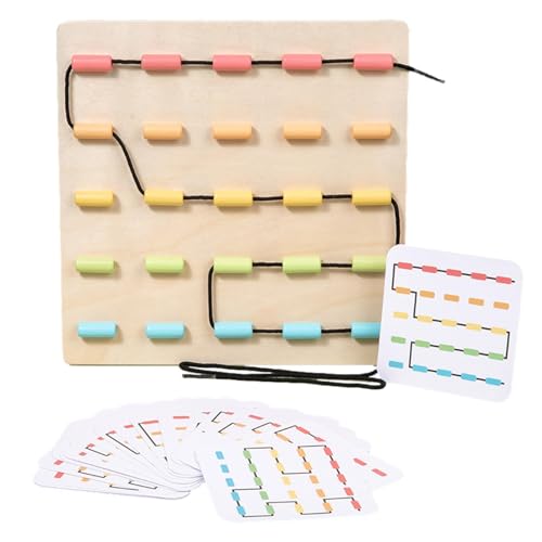 LearnLyrics Schnürspielzeug, Schnürspielzeug für Kleinkinder – Puzzlespiel mit bunten Schnüren aus – Seilspielzeug für Vorschule, Schnürspielzeug LearnLyrics Schnürspielzeug, Schnürspielzeug für Kleinkinder – Puzzlespiel mit bunten Schnüren aus – Seilspielzeug für Vorschule, Schnürspielzeug von LearnLyrics
