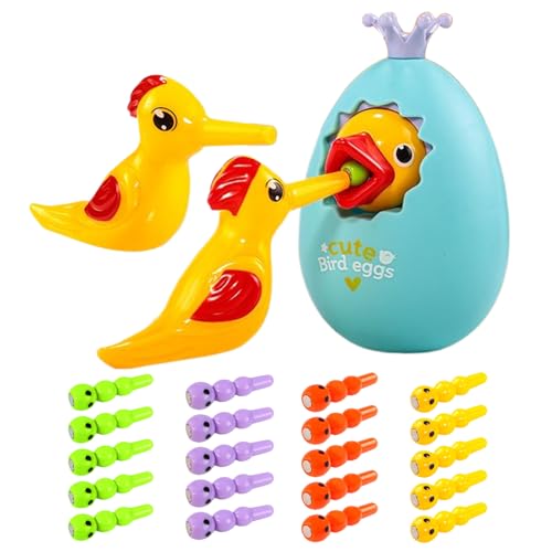 LearnLyrics Specht Spielzeug - Magnetic Catching Kids Game Set | Worm CATKING Moin Bank mit dauerhaftem Design, Bildungslösung für Feinmotorik -Lösung für Mädchen Home Preschool Kindergartenschule von LearnLyrics