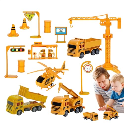 LearnLyrics Spielfahrzeuge in einem Lastwagen, Baufahrzeugset für – Konstruktionsspielzeug für LKW zum Ziehen – LKW-Spielzeug LearnLyrics Spielfahrzeuge in einem Lastwagen, Baufahrzeugset für – Konstruktionsspielzeug für LKW zum Ziehen – LKW-Spielzeug von LearnLyrics