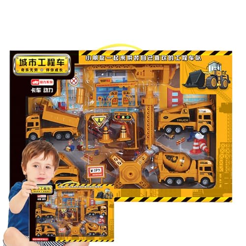 LearnLyrics Spielzeug-Bauwagen für Kinder,BAU-Spielfahrzeuge - Bauauto-Spielzeug-Trägheitsrückzug | Fördert Fantasie und Kreativität. Druckguss-Spielfahrzeug-Set für Kinder ab 3 Jahren LearnLyrics Spielzeug-Bauwagen für Kinder,BAU-Spielfahrzeuge - Bauauto-Spielzeug-Trägheitsrückzug | Fördert Fantasie und Kreativität. Druckguss-Spielfahrzeug-Set für Kinder ab 3 Jahren von LearnLyrics