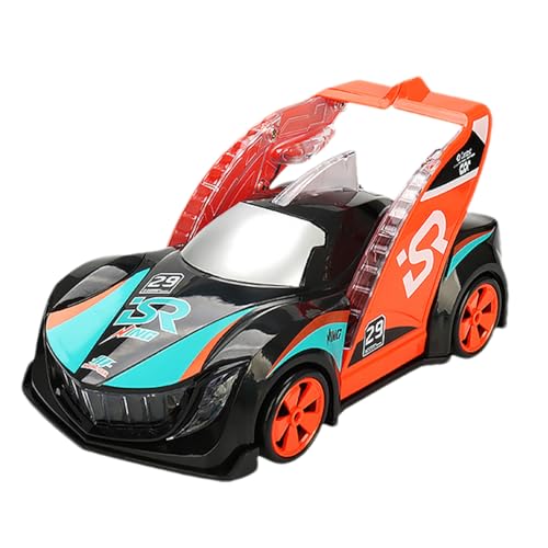 Leuchtendes Feuerwehrauto – Lern-Rennauto, Kinderauto mit Sound, elektrisches Feuerwehrauto | Interaktives Bewegungsfahrzeug-Spielset, batteriebetriebenes Auto mit Licht und Musik für frühkindlichen L von LearnLyrics