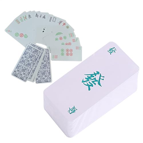 Mahjong-Karten | Mahjong-Karten zum Spielen auf Karten | 136 Karten Chinesisches Kartenset Kartenspiele von LearnLyrics
