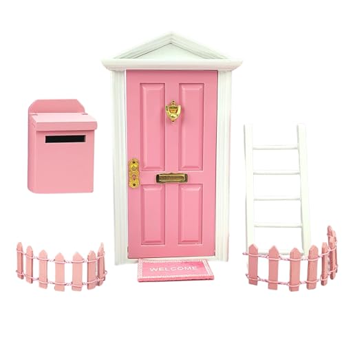 Miniatur-Haustür – Zubehör für Feengarten, winzige Bühnendekoration | Buntes 1:12 Maßstab Fairy Tale Learn Kit Outdoor Miniatur Szene für Ave Miniatur-Haustür – Zubehör für Feengarten, winzige Bühnendekoration | Buntes 1:12 Maßstab Fairy Tale Learn Kit Outdoor Miniatur Szene für Ave von LearnLyrics