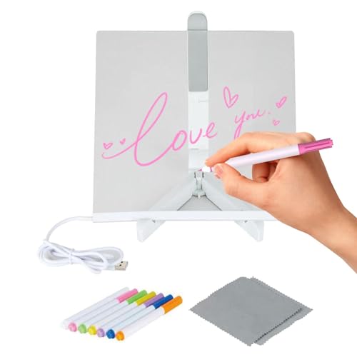 Notiztafel aus Acryl | Memoboard aus Acryl | hellweißes Gehäuse mit 7 Markern, Terminal für Bulletin/Briefe/Rechtschreibung/Werbung/Memo Notiztafel aus Acryl | Memoboard aus Acryl | hellweißes Gehäuse mit 7 Markern, Terminal für Bulletin/Briefe/Rechtschreibung/Werbung/Memo von LearnLyrics