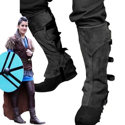 Piratenstiefelüberzüge – Mittelalterliche Beinabdeckungen, Kunstleder-Steampunk-Stiefel, Mittelalter-Renaissance-Steampunk-Stiefel, Stiefel- , Kostüm, Neuheiten, Erwachsene, Piratenstiefelüberzüge – Mittelalterliche Beinabdeckungen, Kunstleder-Steampunk-Stiefel, Mittelalter-Renaissance-Steampunk-Stiefel, Stiefel- , Kostüm, Neuheiten, Erwachsene, von LearnLyrics