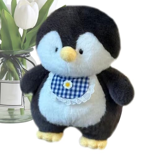 Plüschtier Pinguin – weiches Plüschspielzeug, Pinguin mit Wiege aus Plüsch | Entzückende Raumdekoration Snugly Companion Supplies, Pinguin als Geburtstagsgeschenk von LearnLyrics
