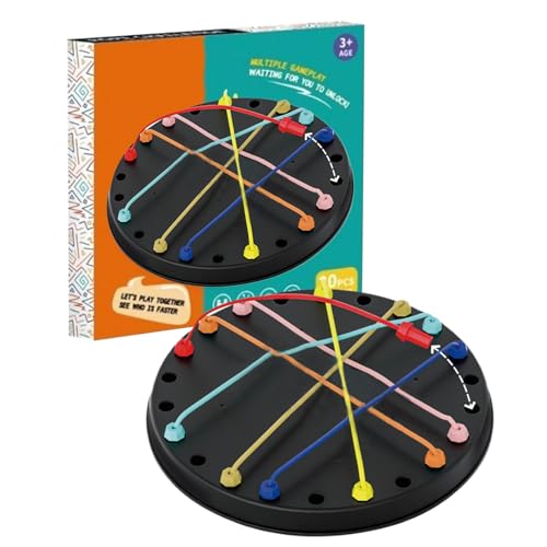 Seilpuzzlespiel - Strategisches Twisted Seil Untying Challenge, Brain Development Tabletop Brettspiel | Interaktive Spielseilherausforderung, Brainy Knots -Seil, Die Tischstrategie Für Kinder Entwirrt von LearnLyrics
