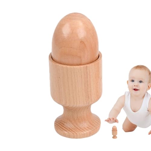 Spielzeug aus Holz – Puzzle für Säuglinge, Hilfe beim frühen Lernen | Natural Beechwood Baby Motor Skills Development Toy | Übung der Augenkoordination mit einem von LearnLyrics
