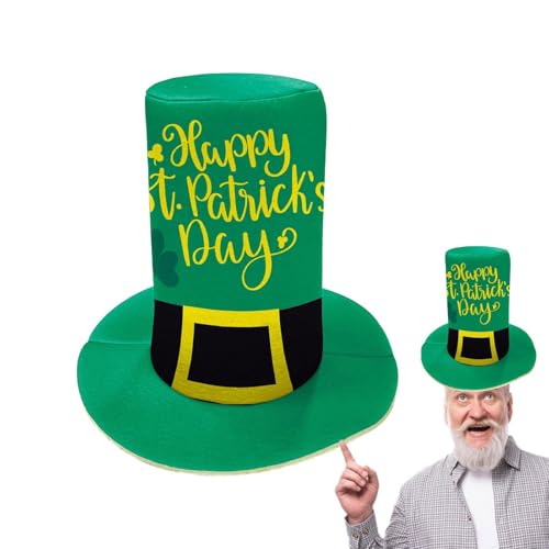 St. Patrick's Day Green Day Shamrock Hat Heads-Heads Irish Hat Irish Party Requisiten Foto Green Tree Topper, Kostümzubehör für Erwachsene von LearnLyrics
