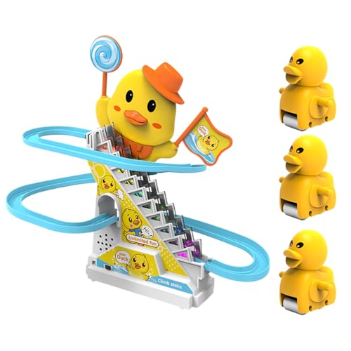 Treppenkletterenten, Kleines Entenspielzeug zum Treppensteigen | Elektrische Schienenrutsche, Treppen-Untersetzer-Spielzeug,-Rutschspielzeug für Kinder ab 3 Jahren, frühpädagogisches Treppenkletterenten, Kleines Entenspielzeug zum Treppensteigen | Elektrische Schienenrutsche, Treppen-Untersetzer-Spielzeug,-Rutschspielzeug für Kinder ab 3 Jahren, frühpädagogisches von LearnLyrics