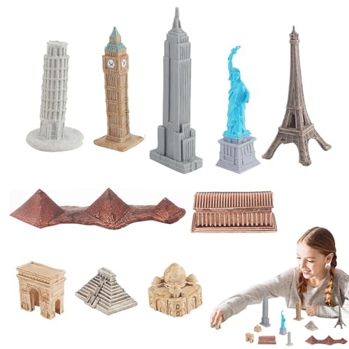World-Fimed City Architecture Figures 10 teilig Architekturfiguren der Weltstadt | City Toys Statuen Figuren von Paris, Pisa, London, Athen, Agra, Palenque World-Fimed City Architecture Figures 10 teilig Architekturfiguren der Weltstadt | City Toys Statuen Figuren von Paris, Pisa, London, Athen, Agra, Palenque von LearnLyrics