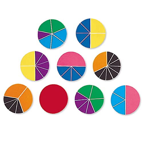 Learning Resources Deluxe-Bruchrechenkreise in Regenbogenfarben von Learning Resources