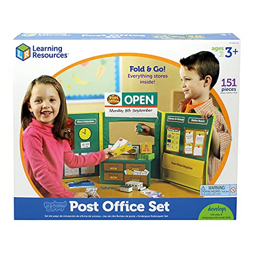 Learning Resources LSP2666-UK Pretend & Play Spielszenarien – Postamt von Learning Resources