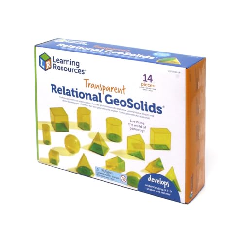 Learning Resources „Relational GeoSolids“ – Beziehungen geometrischer Körper, Mathematik-Unterrichtsmaterial zur Beschäftigung mit 3D-Körpern und Volumen, ab 8 Jahren von Learning Resources