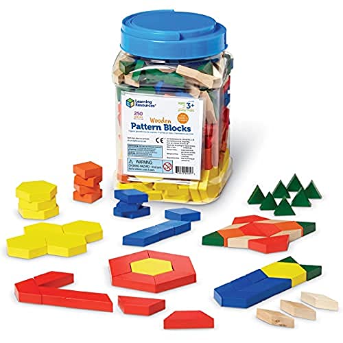 Learning Resources Formsteine aus Holz, 1 cm (Set mit 250 Stück) von Learning Resources