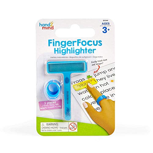 Learning Resources FingerFocus Finger-Lesehilfe in Blister-Einzelpackung von hand2mind
