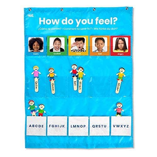 Learning Resources 93385 Express Your Feelings Pocket Chart mehrfarbig von hand2mind