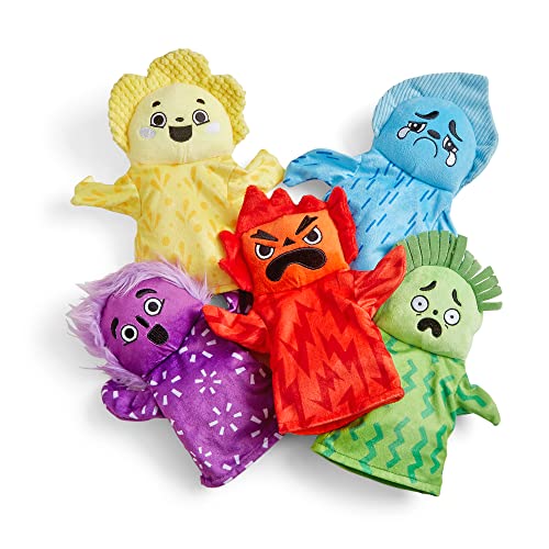 Learning Resources Feelings Family Handpuppen-Set, Handpuppen für Kinder, Gefühle kennenlernen, 5 Handpuppen „Gefühle“, Glücklich, Traurig, Überrascht, Verärgert und Verängstigt von Learning Resources